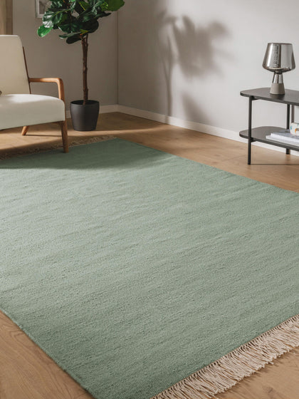 Westwing Alfombra Artesanal De Lana Con Flecos Liv
