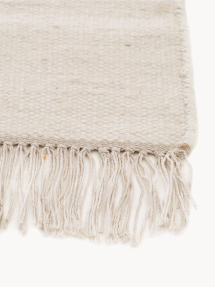 Westwing Alfombra Artesanal De Lana Con Flecos Liv