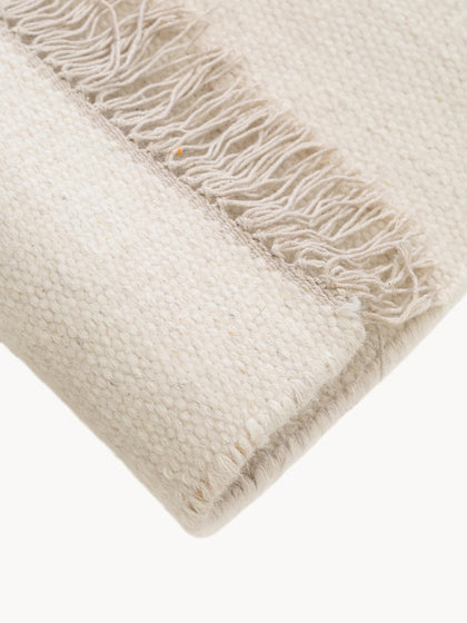 Westwing Alfombra Artesanal De Lana Con Flecos Liv