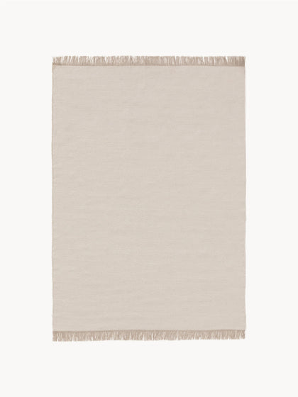 Westwing Alfombra artesanal de lana con flecos Liv