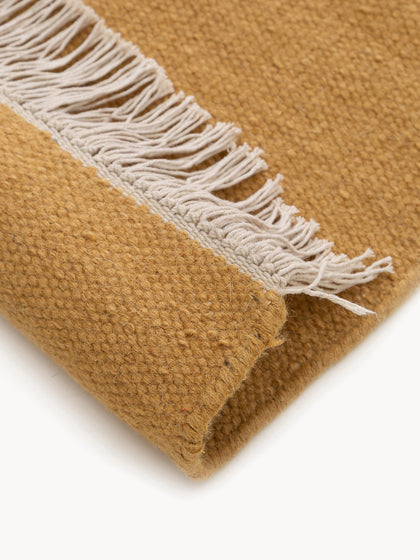 Westwing Alfombra Artesanal De Lana Con Flecos Liv