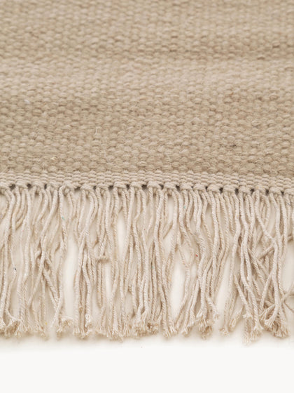 Westwing Alfombra Artesanal De Lana Con Flecos Liv