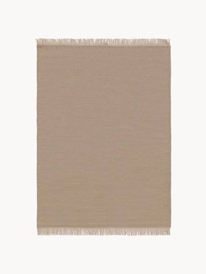 Westwing Alfombra artesanal de lana con flecos Liv