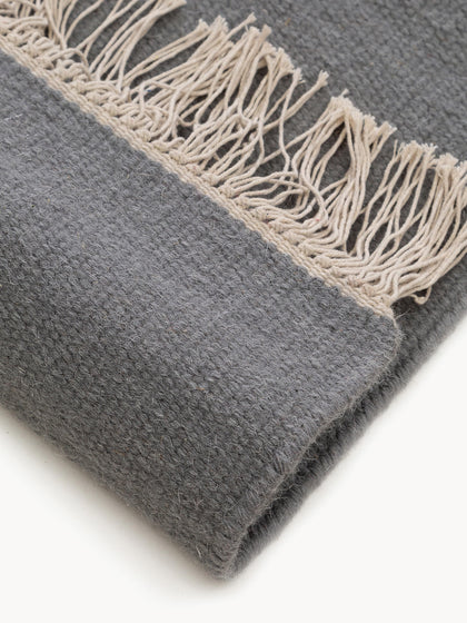 Westwing Alfombra Artesanal De Lana Con Flecos Liv