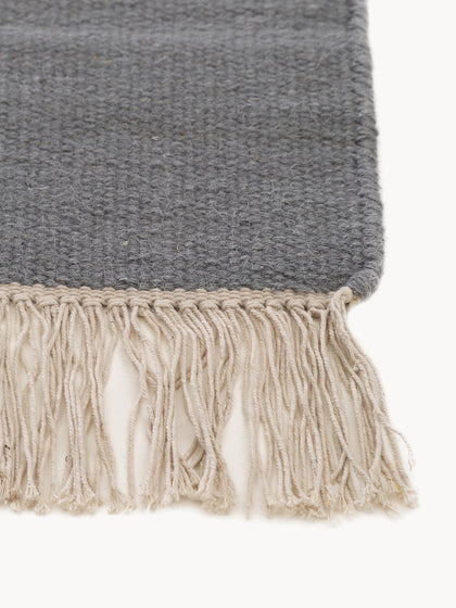Westwing Alfombra Artesanal De Lana Con Flecos Liv