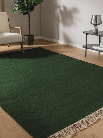 Westwing Alfombra Artesanal De Lana Con Flecos Liv