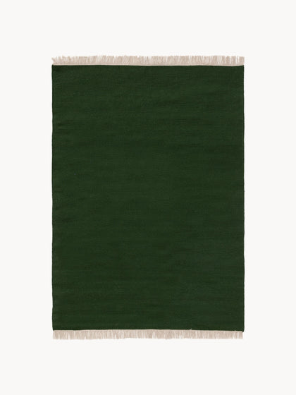 Westwing Alfombra artesanal de lana con flecos Liv