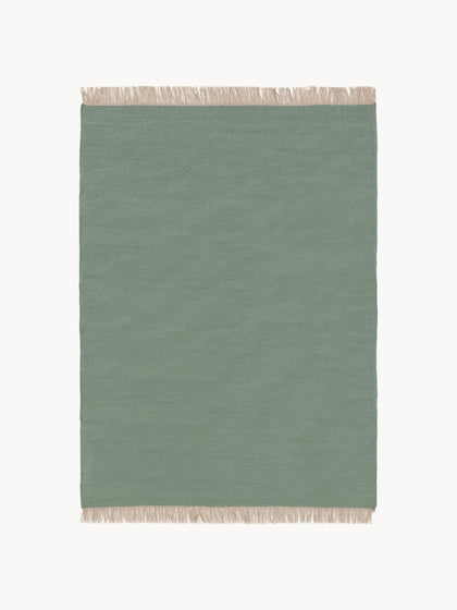 Westwing Alfombra artesanal de lana con flecos Liv