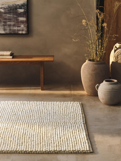 Westwing Alfombra Artesanal De Lana Pebble
