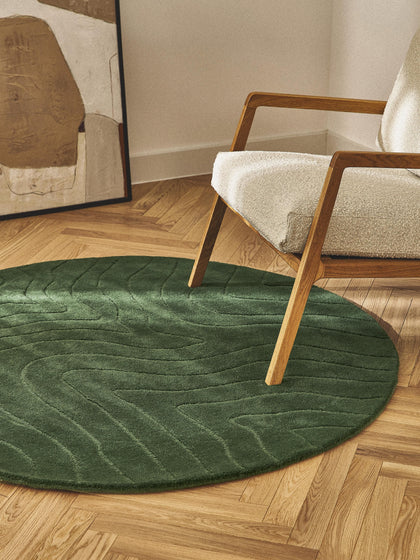 Westwing Alfombra Artesanal Redonda De Lana Aaron