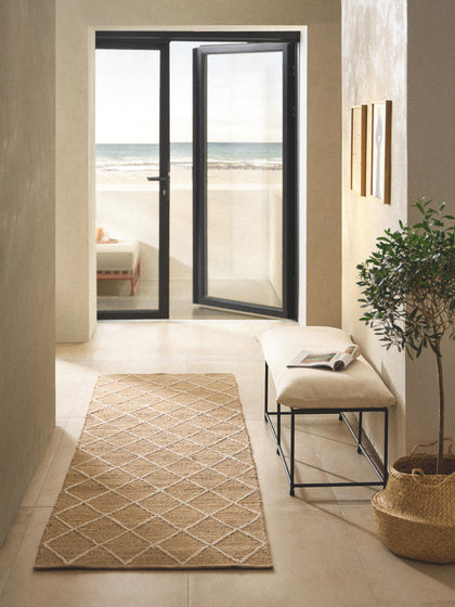 Westwing Alfombra Corredor Artesanal De Yute Kunu