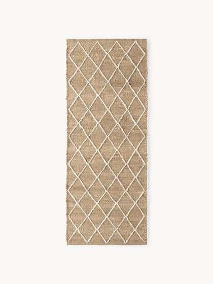 Westwing Alfombra corredor artesanal de yute Kunu