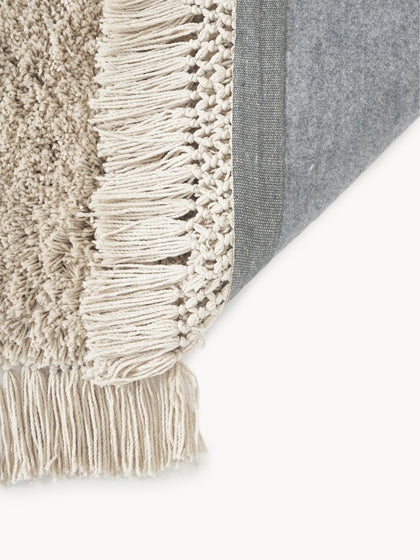 Westwing Alfombra De Pelo Largo Con Flecos Dreamy