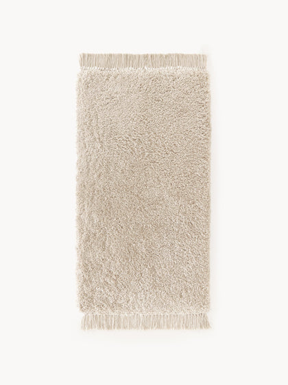Westwing Alfombra de pelo largo con flecos Dreamy