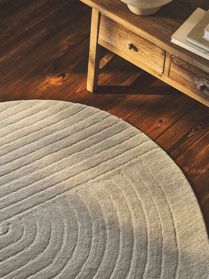 Westwing Alfombra Redonda Artesanal De Lana Mason