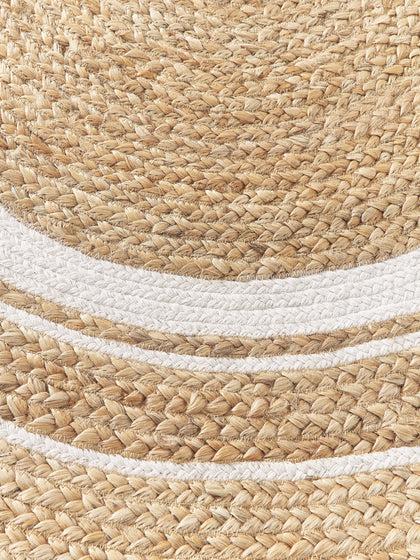 Westwing Alfombra Redonda Artesanal De Yute Clover