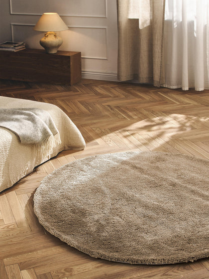Westwing Alfombra Redonda De Pelo Largo Leighton