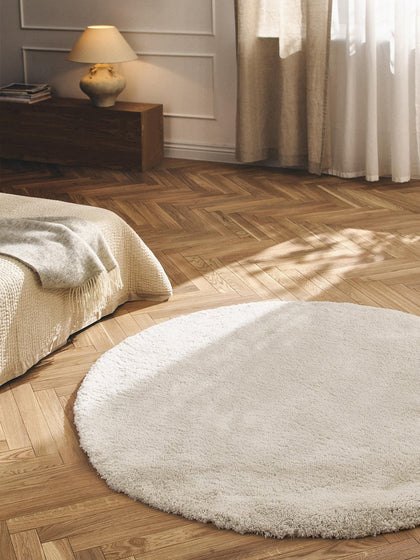 Westwing Alfombra Redonda De Pelo Largo Leighton