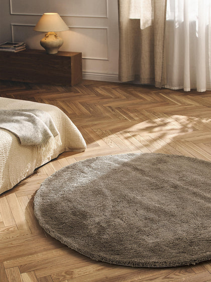 Westwing Alfombra Redonda De Pelo Largo Leighton