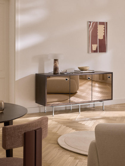 Westwing Aparador Con Puertas De Cristal Scarlett