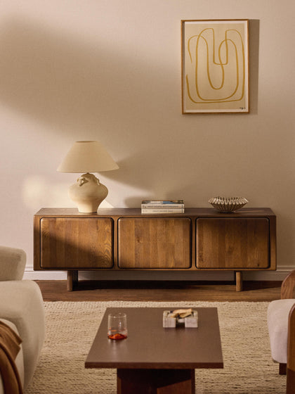 Westwing Aparador De Madera De Roble Chandler