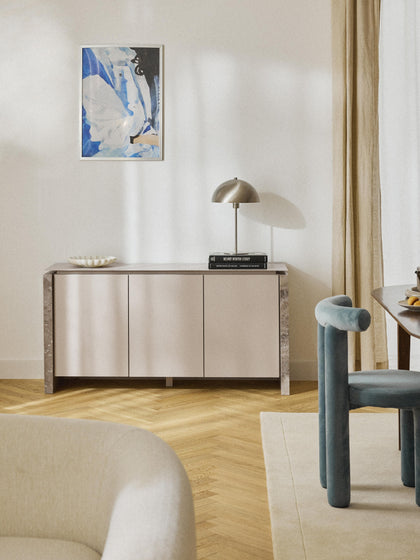 Westwing Aparador De Mármol Y Metal Bruce