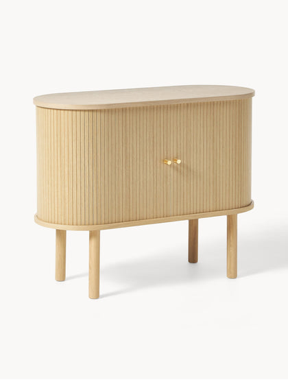 Westwing Aparador pequeño acanalado Calary