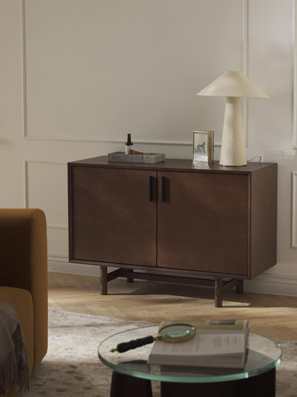 Westwing Aparador Pequeño De Madera De Roble Diana