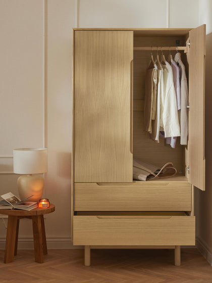 Westwing Armario En Roble Cassy 2 Puertas