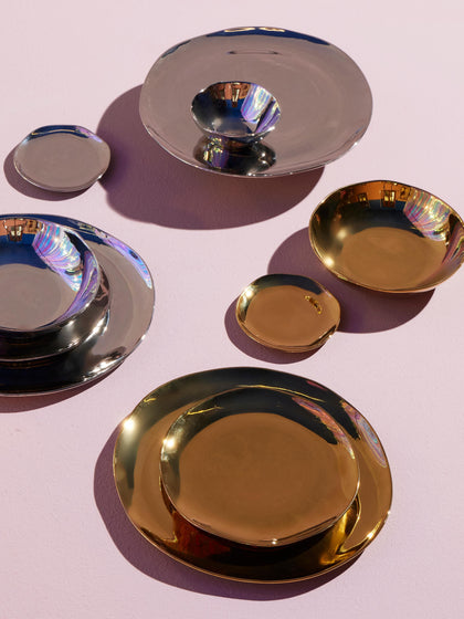 Westwing Bajoplatos Artesanales De Porcelana Gold