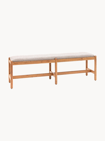 Westwing Banco de madera de acacia Cannes