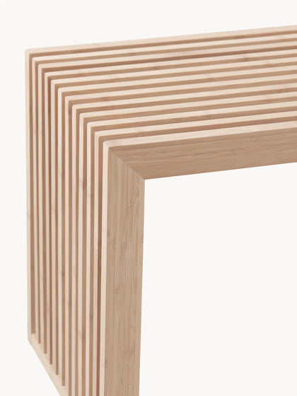 Westwing Banco De Madera De Bambú Rib