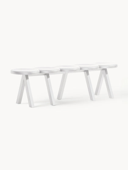 Westwing Banco de madera de roble Millepiedi