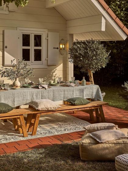 Westwing Banco De Madera De Teca Lawas