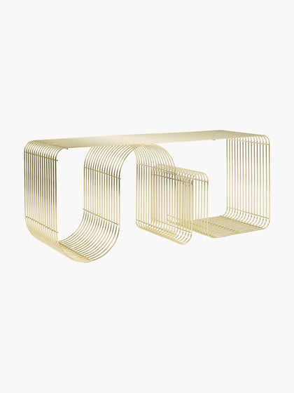 Westwing Banco de metal Curva