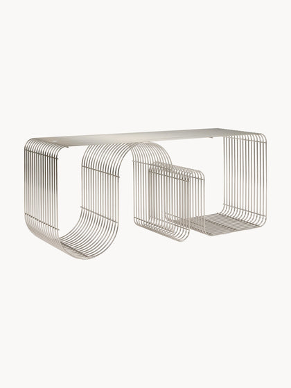 Westwing Banco de metal Curva