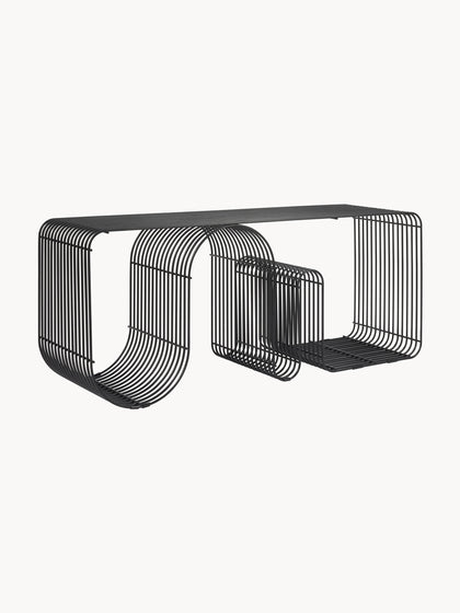 Westwing Banco de metal Curva