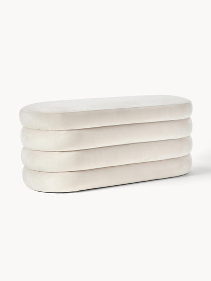 Westwing Banco de terciopelo Alto