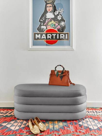 Westwing Banco De Terciopelo Alto