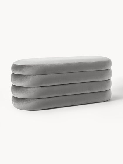 Westwing Banco de terciopelo Alto