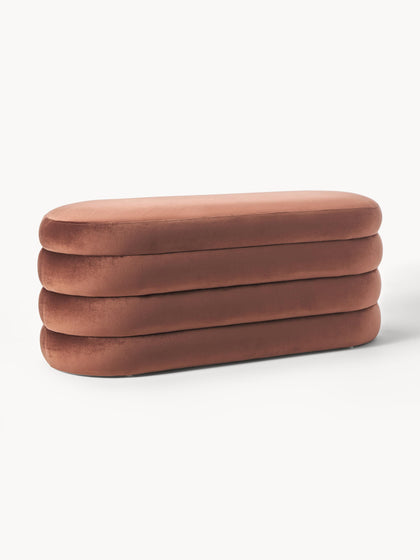 Westwing Banco de terciopelo Alto