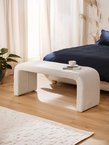 Westwing Banco En Tejido Bouclé Penelope