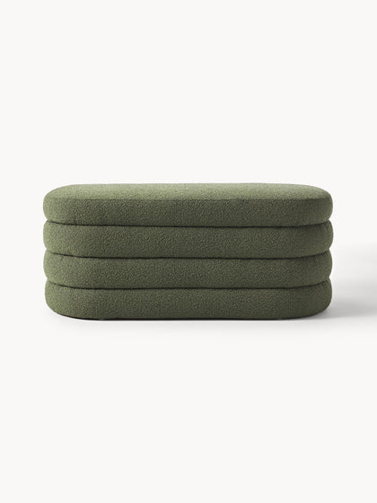 Westwing Banco Tapizado En Tejido Bouclé Alto