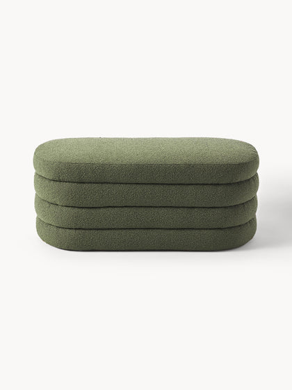 Westwing Banco Tapizado En Tejido Bouclé Alto