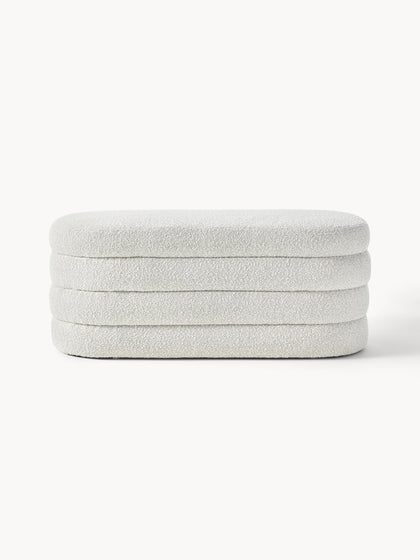 Westwing Banco Tapizado En Tejido Bouclé Alto