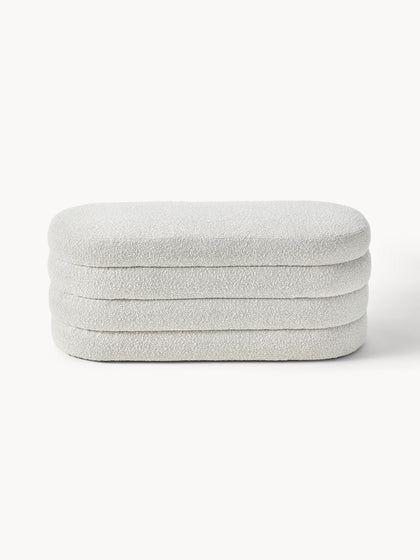 Westwing Banco Tapizado En Tejido Bouclé Alto