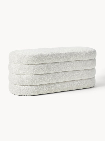 Westwing Banco Tapizado En Tejido Bouclé Alto