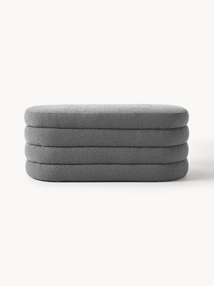 Westwing Banco Tapizado En Tejido Bouclé Alto