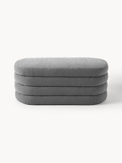 Westwing Banco Tapizado En Tejido Bouclé Alto