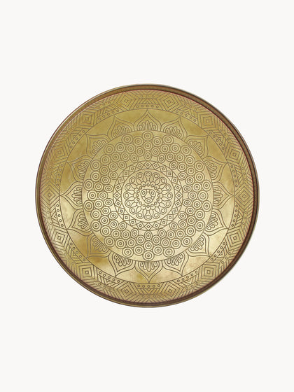 Westwing Bandeja decorativa grande de metal Conan